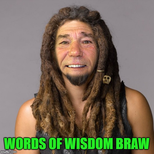 WORDS OF WISDOM BRAW | image tagged in coollew | made w/ Imgflip meme maker