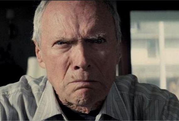 High Quality gran torino clint eastwood face mad Blank Meme Template