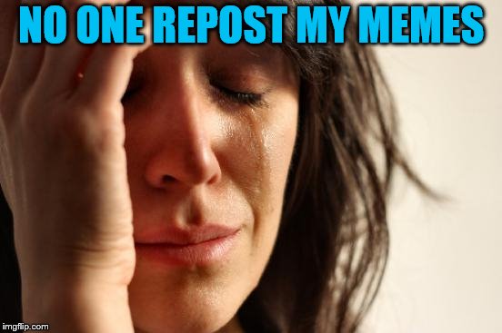 First World Problems Meme | NO ONE REPOST MY MEMES | image tagged in memes,first world problems | made w/ Imgflip meme maker