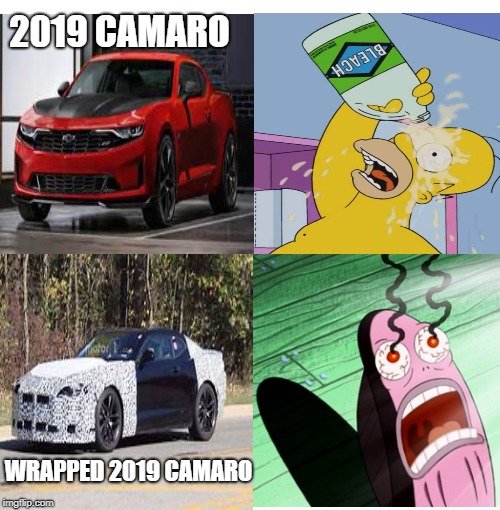 You Thought It Couldn't Get Wrose | 2019 CAMARO; WRAPPED 2019 CAMARO | image tagged in car memes,cars | made w/ Imgflip meme maker