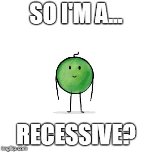 SO I'M A... RECESSIVE? | made w/ Imgflip meme maker