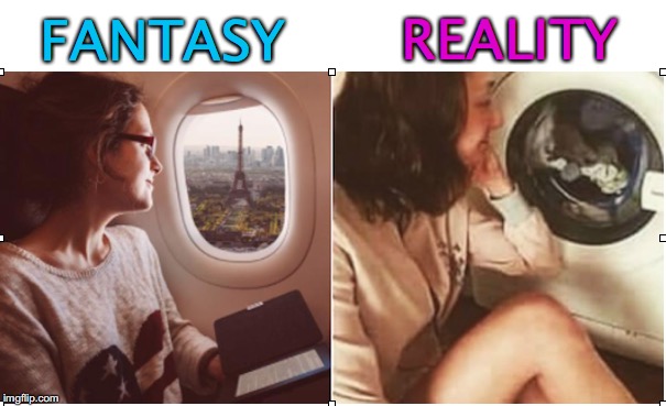 Your Little Window On Life | REALITY; FANTASY | image tagged in fantasy,reality | made w/ Imgflip meme maker