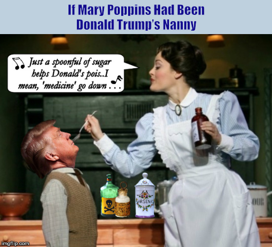 If Mary Poppins Had Been Donald Trump’s Nanny | image tagged in donald trump,mary poppins,nanny,trump,funny,memes | made w/ Imgflip meme maker
