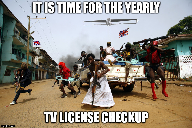 BBC TV license agents | image tagged in bbc,tv license,tv,check up,detection crew,uk | made w/ Imgflip meme maker