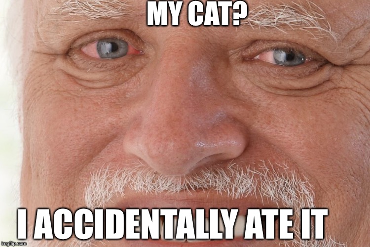 MY CAT? I ACCIDENTALLY ATE IT | made w/ Imgflip meme maker