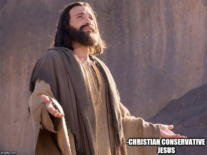 Christian Conservative Jesus Blank Meme Template