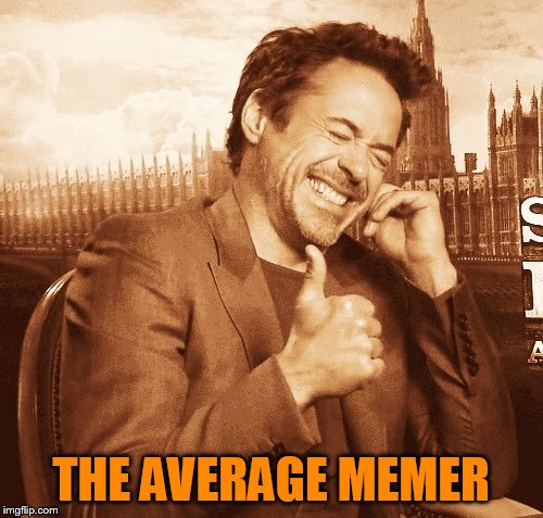 laughing | THE AVERAGE MEMER | image tagged in laughing | made w/ Imgflip meme maker