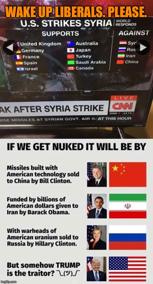 If you're scared of ww3 it's time to wake up. | WAKE UP LIBERALS. PLEASE. | image tagged in politics,liberal logic | made w/ Imgflip meme maker