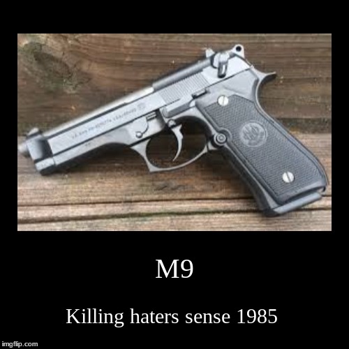 The M9 | image tagged in funny,demotivationals | made w/ Imgflip demotivational maker