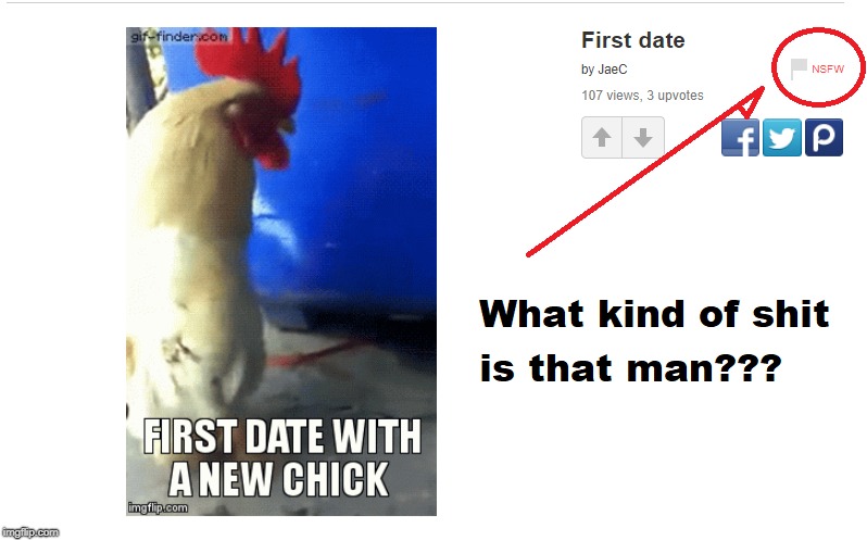 Not Safe For Work?? Now it is. | image tagged in chicken week,maybe don't view nsfw | made w/ Imgflip meme maker