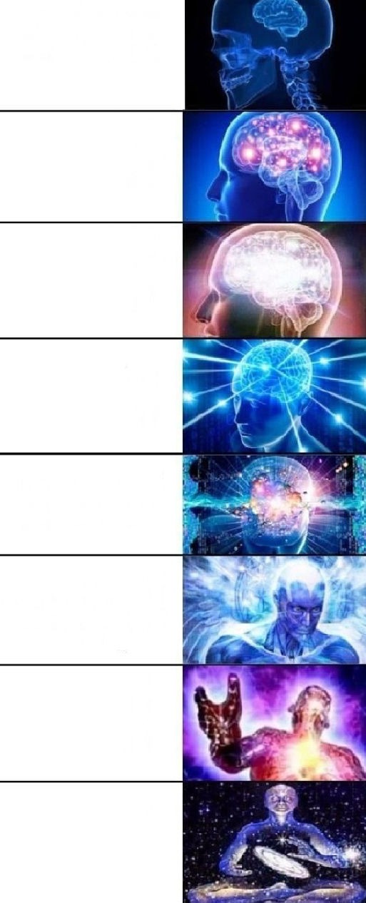 High Quality Brain Expanding Meme Blank Meme Template