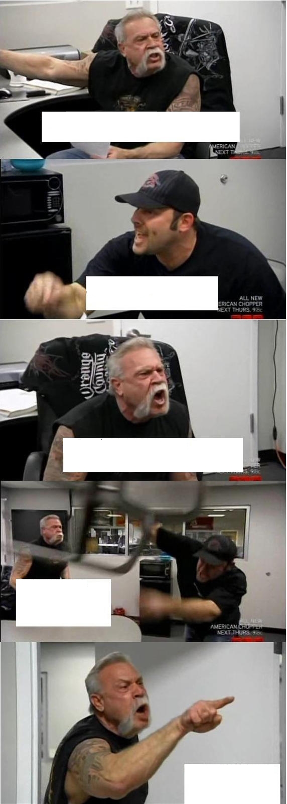 Angry American Chopper Blank Template Imgflip