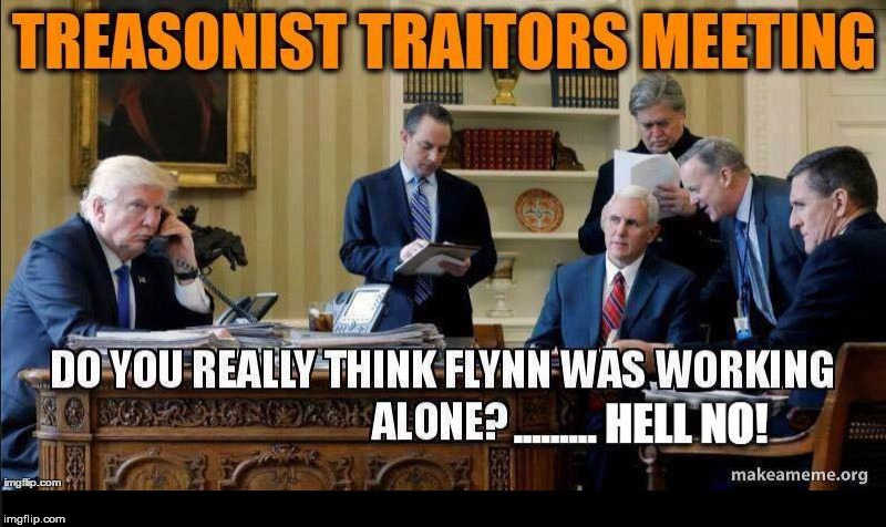 image tagged in trump flynn colusion | made w/ Imgflip meme maker