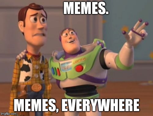 X, X Everywhere Meme | MEMES. MEMES, EVERYWHERE | image tagged in memes,x x everywhere | made w/ Imgflip meme maker