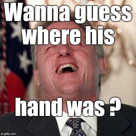 Wanna guess where his hand was ? | made w/ Imgflip meme maker