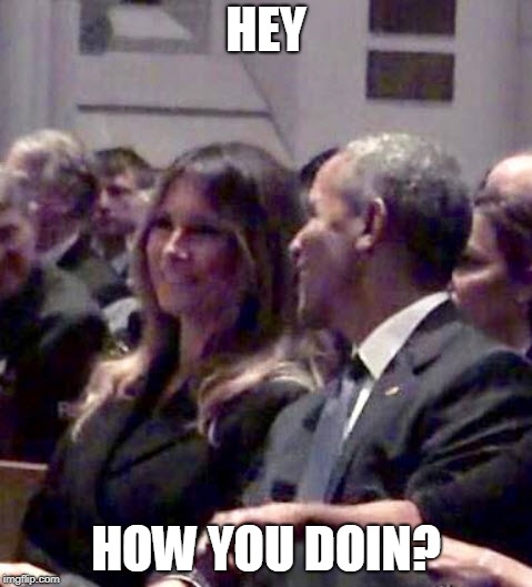 Melania Obama  | HEY; HOW YOU DOIN? | image tagged in joey,obama,michelle obama,trump,melania trump meme,political meme | made w/ Imgflip meme maker