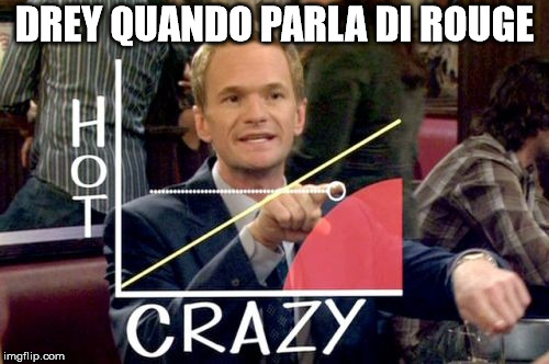 Hot Scale Meme | DREY QUANDO PARLA DI ROUGE | image tagged in memes,hot scale | made w/ Imgflip meme maker