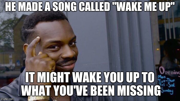 Roll Safe Think About It Meme | HE MADE A SONG CALLED "WAKE ME UP" IT MIGHT WAKE YOU UP TO WHAT YOU'VE BEEN MISSING | image tagged in memes,roll safe think about it | made w/ Imgflip meme maker