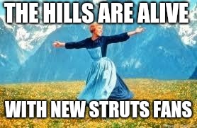 Look At All These Meme | THE HILLS ARE ALIVE; WITH NEW STRUTS FANS | image tagged in memes,look at all these | made w/ Imgflip meme maker