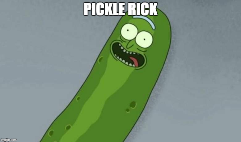 Pickle rick | PICKLE RICK | image tagged in pickle rick | made w/ Imgflip meme maker