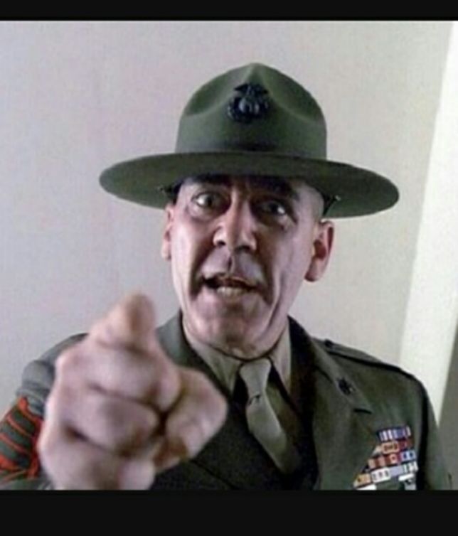 High Quality SDI GySgt Hartman Blank Meme Template