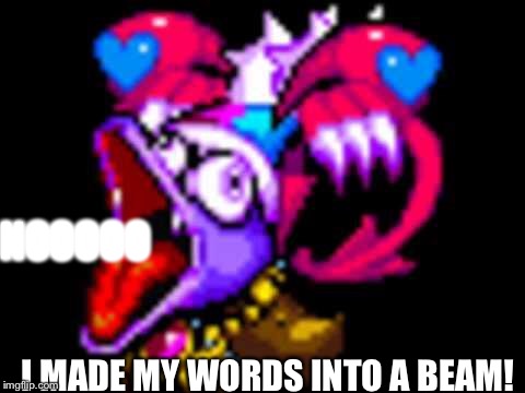 Welp | NOOOOO; I MADE MY WORDS INTO A BEAM! | image tagged in kirby,kirby superstar ultra,funny | made w/ Imgflip meme maker