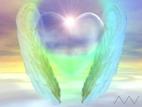 Angel wings heart Blank Meme Template