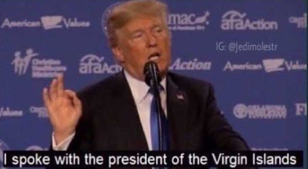 High Quality President of the virgin islands Blank Meme Template