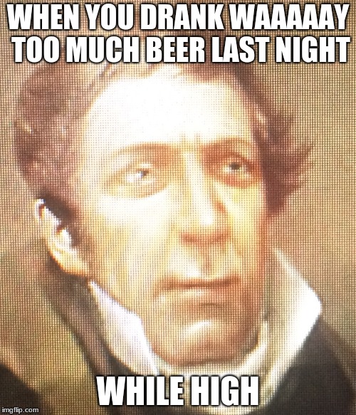 Kill me now | WHEN YOU DRANK WAAAAAY TOO MUCH BEER LAST NIGHT; WHILE HIGH | image tagged in kill me now | made w/ Imgflip meme maker