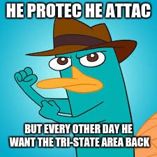  Perry the Platypus | Phineas and Ferb Wiki | Fandom powered by  | HE PROTEC HE ATTAC; BUT EVERY OTHER DAY HE WANT THE TRI-STATE AREA BACK | image tagged in perry the platypus  phineas and ferb wiki  fandom powered by | made w/ Imgflip meme maker
