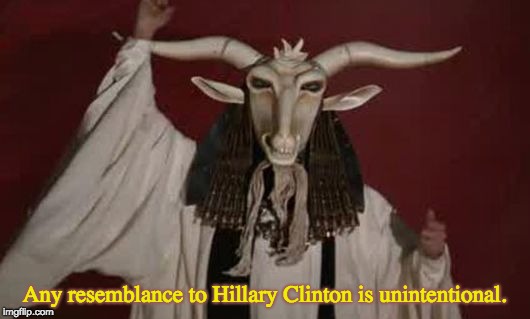 Any resemblance to Hillary Clinton is unintentional. | image tagged in dragnet goat's head | made w/ Imgflip meme maker