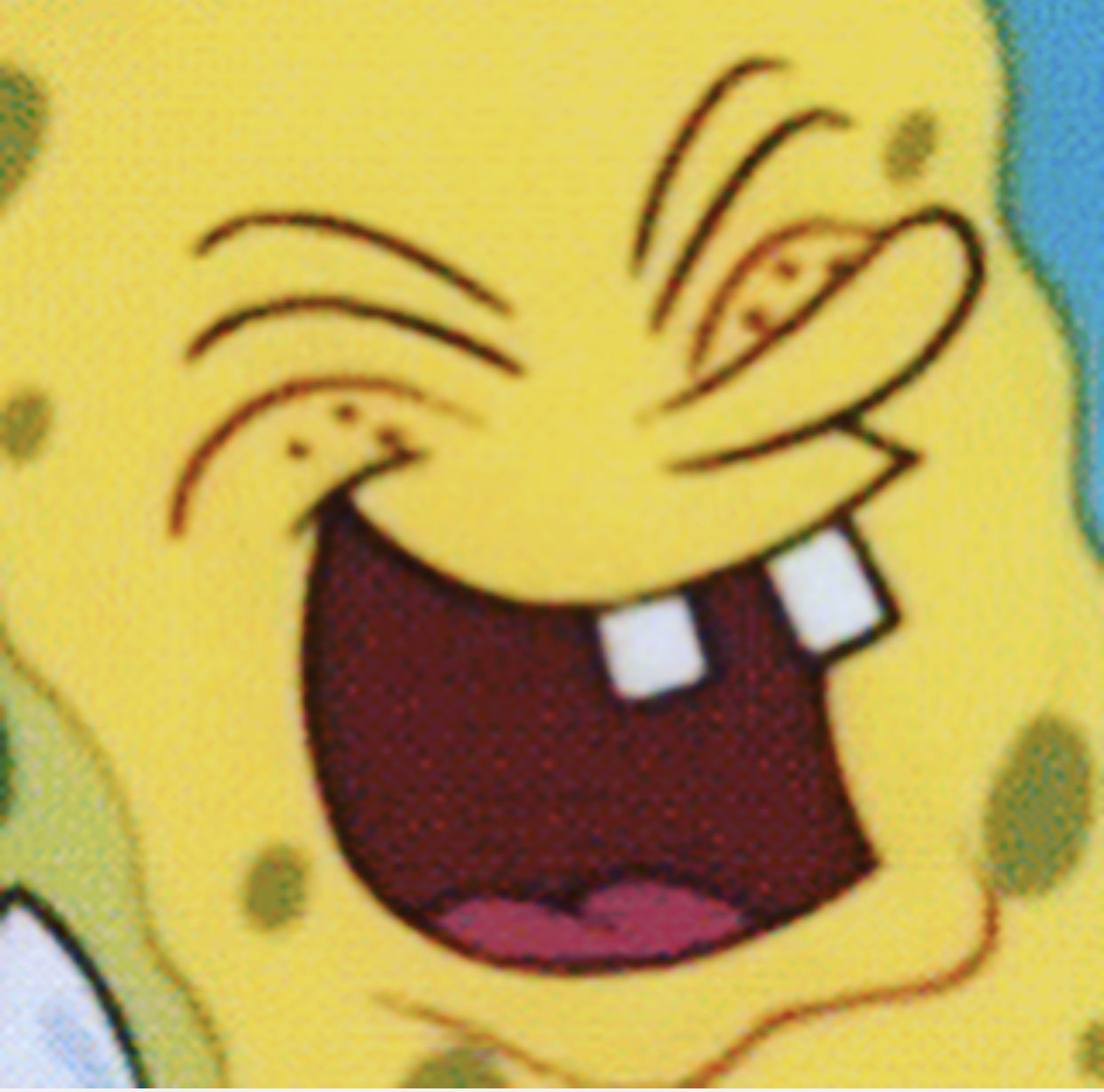 High Quality Spongebob laughter Blank Meme Template