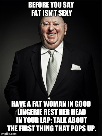 BEFORE YOU SAY FAT ISN'T SEXY HAVE A FAT WOMAN IN GOOD LINGERIE REST HER HEAD IN YOUR LAP; TALK ABOUT THE FIRST THING THAT POPS UP. | made w/ Imgflip meme maker