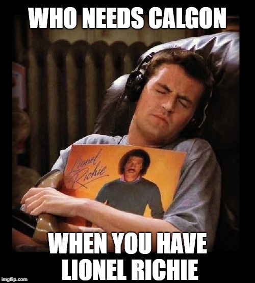 Calgon, take me away! | WHO NEEDS CALGON; WHEN YOU HAVE LIONEL RICHIE | image tagged in funny memes,lionel richie,friends,chandler bing,music,imgflip | made w/ Imgflip meme maker