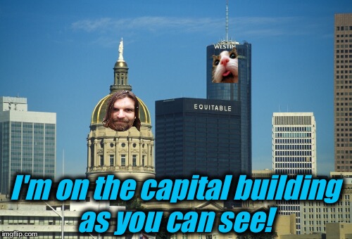 I'm on the capital building as you can see! | made w/ Imgflip meme maker