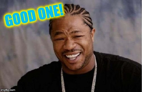 Yo Dawg Heard You Meme | GOOD ONE! | image tagged in memes,yo dawg heard you | made w/ Imgflip meme maker