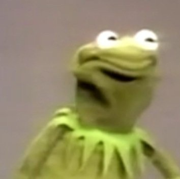 High Quality Kermit Weird Face Blank Meme Template