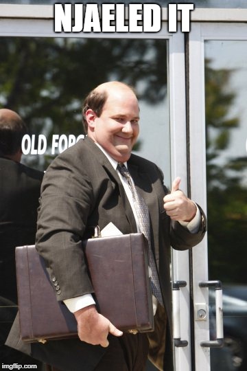 Kevin Malone | NJAELED IT | image tagged in kevin malone | made w/ Imgflip meme maker