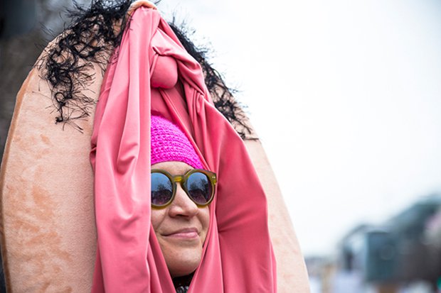 pussy vagina suit feminist insane Blank Meme Template