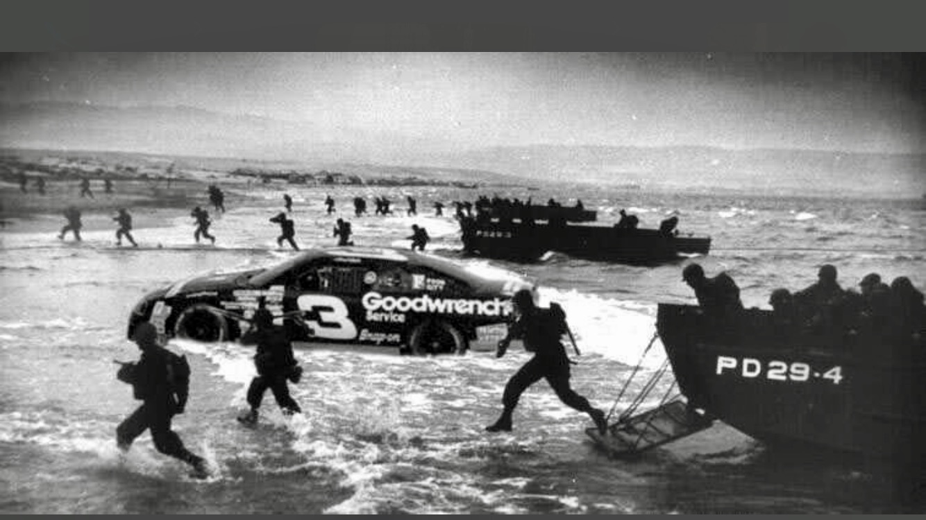 NASCAR enters WWII Blank Meme Template