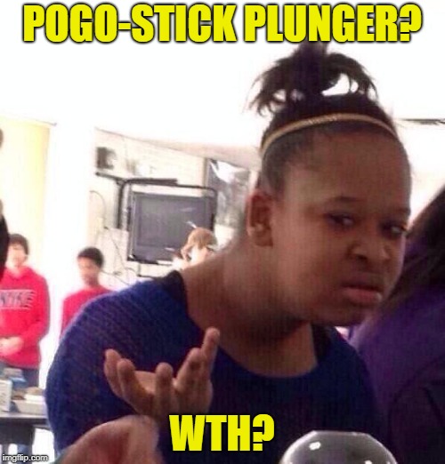Black Girl Wat Meme | POGO-STICK PLUNGER? WTH? | image tagged in memes,black girl wat | made w/ Imgflip meme maker