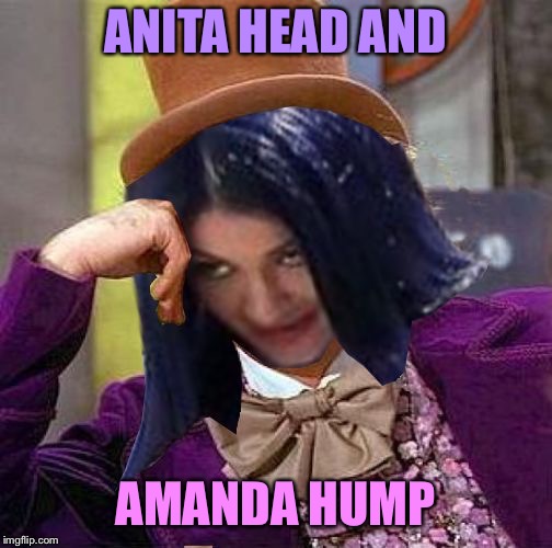 Creepy Condescending Mima | ANITA HEAD AND AMANDA HUMP | image tagged in creepy condescending mima | made w/ Imgflip meme maker