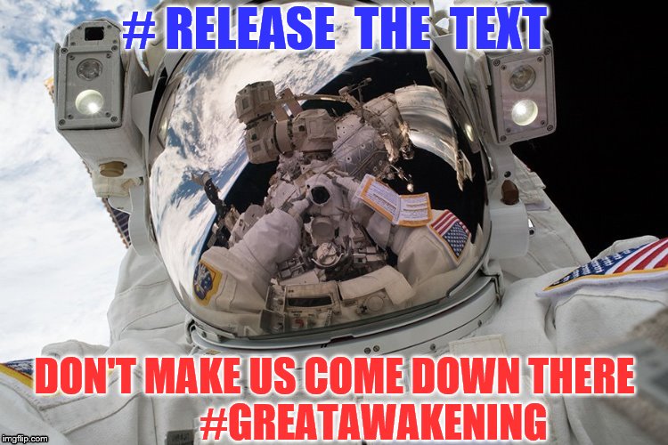 meme: #release the text ~ space theme