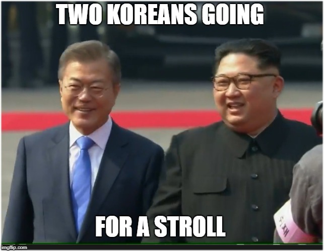The Red Carpet | TWO KOREANS GOING; FOR A STROLL | image tagged in two koreans,chinese mofos,im chen,wo lo slow,we wak lo,meme | made w/ Imgflip meme maker