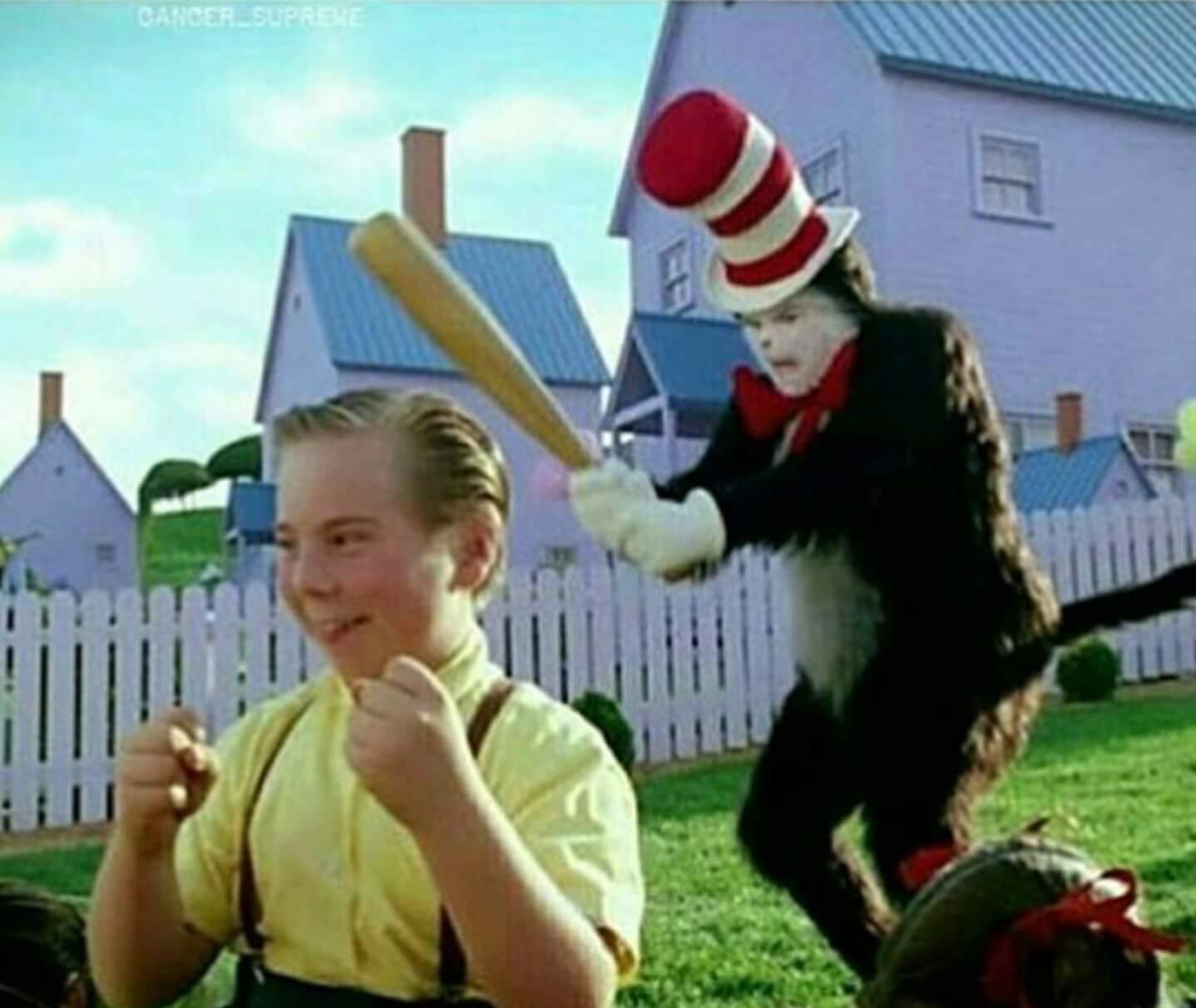 High Quality Cat in the hat Blank Meme Template