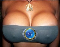 High Quality Star Trek Boobs  Blank Meme Template