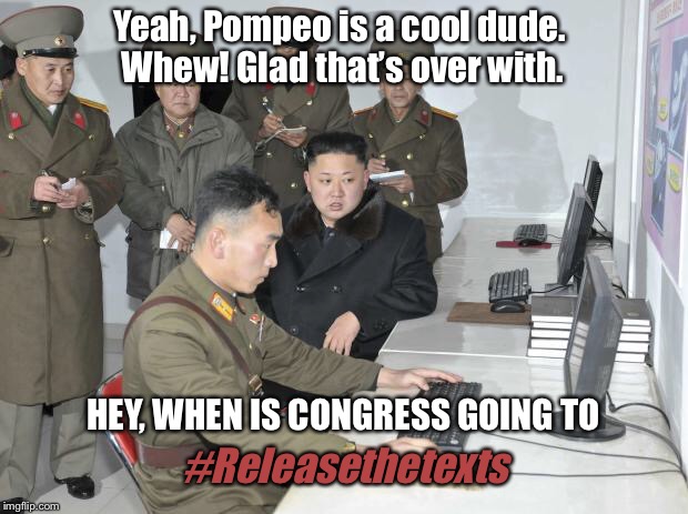 Yeah, Pompeo is a cool dude.