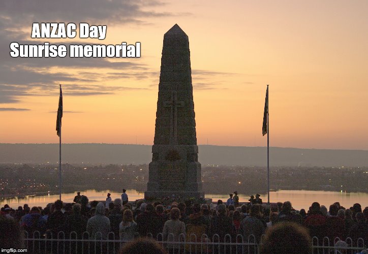 Commemoration of too many dead, too much sacrifice, the price of winning wars or keeping the fragile peace. Alas and alack. | ANZAC Day    Sunrise memorial | image tagged in anzac day,australia,new zealand,war memorial,alas,douglie | made w/ Imgflip meme maker