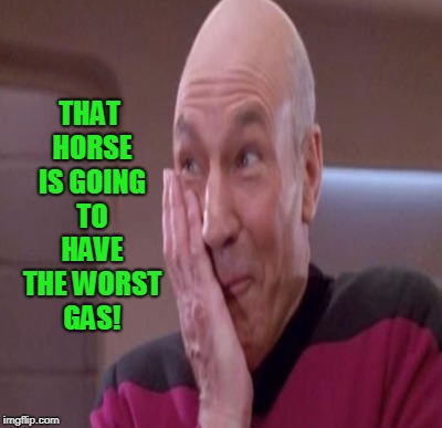 THAT HORSE IS GOING TO HAVE THE WORST GAS! | made w/ Imgflip meme maker