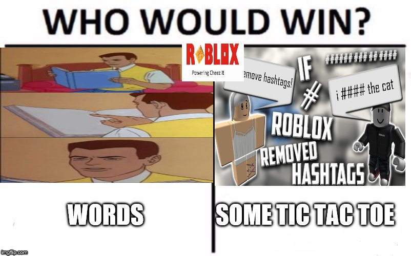 Roblox do be having tags! : r/memes